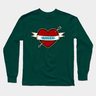 Traditional, Retro tattoo inspired Design That You Can Personalize Long Sleeve T-Shirt